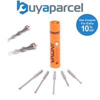 Vaunt SDS+ Endurance Cross Tip Drill Bit Set - 5 Piece Hammer Drilling V1329120
