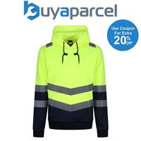 Regatta 200 90 Overhead Hoodie Yellow XXL High Viz Hi Vis Hoody TRF663 200 90 - Extra Extra Large XXL