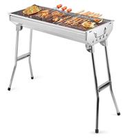 70*31*71cm Portable Stainless Steel Grill Outdoor Camping Cookout Grill tool UK