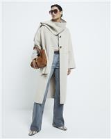 River Island Womens Beige Polyester Trench Coat Size M