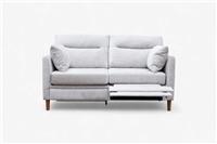 Munro High Back Motion Medium 2 Seater Sofa, Soft Chenille Silver