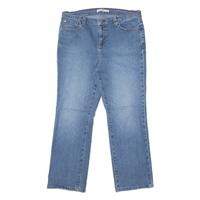 TOMMY HILFIGER Womens Jeans Blue Relaxed Straight Stone Wash W32 L28
