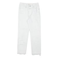 LEVI'S 724 High Rise BIG E Womens Jeans White Slim Straight W23 L24
