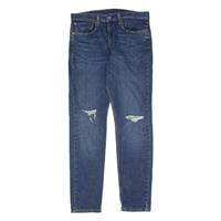 LEVI'S 512 BIG E Jeans Distressed Lo-Ball Mens Blue Slim Tapered W34 L32
