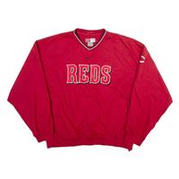 NIKE Mens Sweatshirt Red V-Neck XL - XL Regular