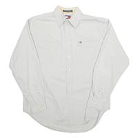 TOMMY HILFIGER Mens Plain Shirt Beige Long Sleeve L - L Regular