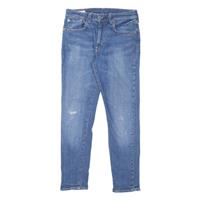 LEVI'S 512 BIG E Jeans Mens Blue Slim Tapered Stone Wash W31 L32