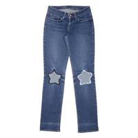LEVI'S Customised Womens Jeans Blue Slim Straight W27 L34