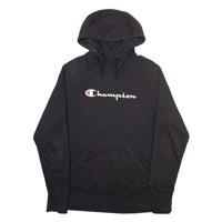 CHAMPION Mens Black Hoodie M - M Regular