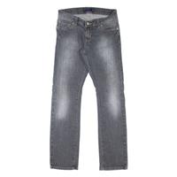 LEVI'S 504 Tilted Womens Jeans Grey Regular Straight Stone Wash W28 L31