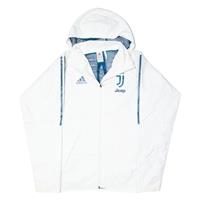 ADIDAS Juventus FC Mens Rain Jacket White Hooded M - M Regular