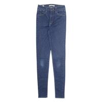 LEVI'S Mile High Womens Jeans Blue Regular Skinny Stone Wash W25 L32