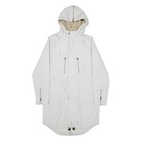 LEVI'S Quilted Lined Mens Parka Coat Grey Hooded S - S Regular