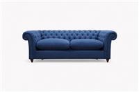 Cromwell Grand 4 Seater Sofa, Easy Clean Cotton Navy