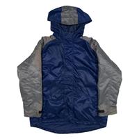 NIKE Mens Jacket Grey Nylon Hooded L - L Regular