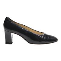BALLY Pump Heels Black Leather Womens UK 6.5