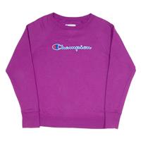 CHAMPION Womens Sweatshirt Purple M - M Regular