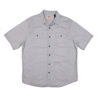 WRANGLER Mens Plain Shirt Grey L - L Regular