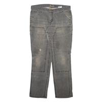CARHARTT Carpenter Womens Jeans Grey Slim Straight Stone Wash W34 L30