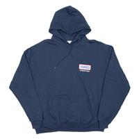 CHAMPION Mens Blue Hoodie USA L - L Regular