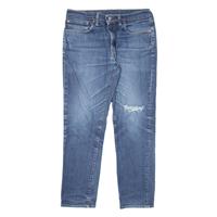 LEVI'S 511 Jeans Distressed Mens Blue Slim Straight Stone Wash W34 L32