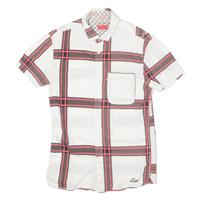LEVI'S Mens Shirt White Plaid S - S Regular