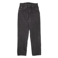 Vintage LEVI'S 512 Made In USA Womens Jeans Black Slim Straight 90s W25 L28