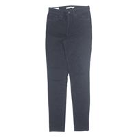 LEVI'S 721 High Rise BIG E Jeans Black Denim Slim Skinny Womens W27 L30