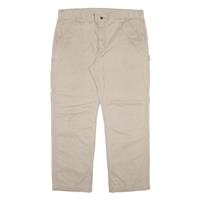 CARHARTT Carpenter Workwear Mens Trousers Beige Regular Straight W38 L29