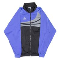 ADIDAS Mens Track Jacket Blue Colourblock M - M Regular