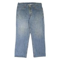 CARHARTT Workwear Mens Jeans Blue Relaxed Straight Stone Wash W35 L27