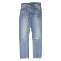 LEVI'S 505 Jeans Distressed Womens Blue Regular Straight W26 L28