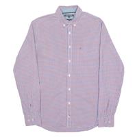 TOMMY HILFIGER Mens Shirt Red Check Long Sleeve M - M Regular