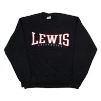 CHAMPION Lewis University Mens Sweatshirt Black L - L Regular