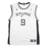 ADIDAS NBA San Antonio Spurs Mens Jersey Silver Sleeveless USA Crew Neck L - L Regular