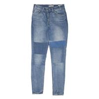 LEVI'S 721 Customised Womens Jeans Blue Slim Skinny Denim Stone Wash W27 L30