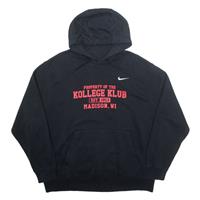 NIKE Kollege Klub Wisconsin Mens Black Hoodie USA XL - XL Regular