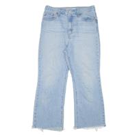LEVI'S Math Club BIG E Womens Jeans Blue Relaxed Flared Stone Wash W28 L27