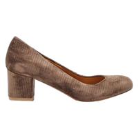 SOULIERS SEZANE Court Heels Brown Velvet Womens UK 4