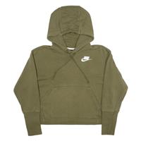 NIKE Cropped Womens Green Hoodie XS - XS Regular