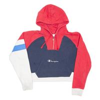 CHAMPION REVERSE WEAVE Cropped Womens Red Hoodie L - L Regular