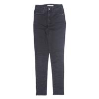 LEVI'S 721 High Rise Womens Jeans Black Slim Skinny W25 L30
