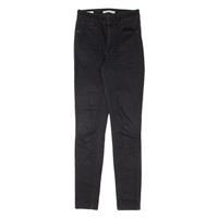 LEVI'S 721 High Rise BIG E Womens Jeans Black Slim Skinny W25 L30