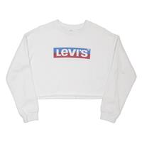 LEVI'S Cropped Womens Sweatshirt White XS - XS Regular