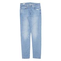 LEVI'S 512 BIG E Jeans Mens Blue Slim Tapered Stone Wash W31 L34
