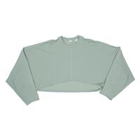 ADIDAS Cropped Womens Sweatshirt Green L - L Regular