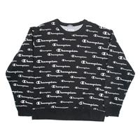 CHAMPION Mens Sweatshirt Black L - L Regular