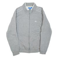 ADIDAS Mens Track Jacket Grey M - M Regular