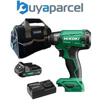 Hikoki WH18DAW4Z 18v Impact Driver 140Nm + X1 2AH Battery + Charger + Bag