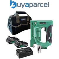 Hikoki N18DSLW4Z 18v Cordless 23G Stapler + X2 2AH Battery + Charger + Bag